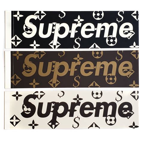 louis vuitton stickers and supreme collab cheap|supreme x louis vuitton jacket.